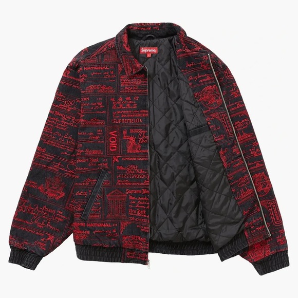 Supreme Other - Supreme Checks Embroidered Denim Jacket